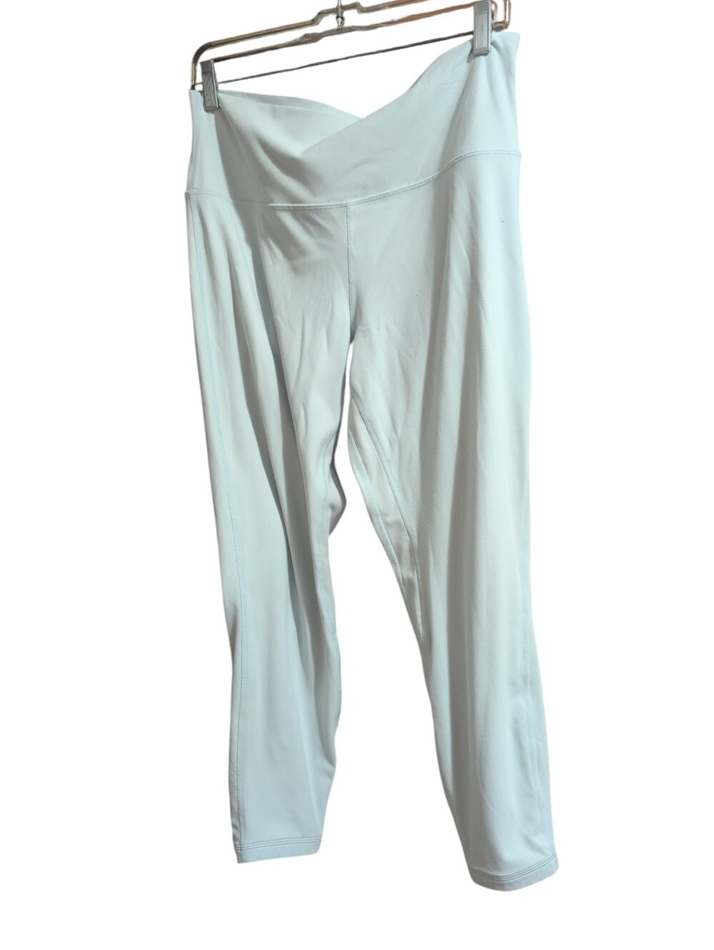 Lululemon Light Blue High Rise Cropped Leggings Size 14 Yoga Athletic Pants